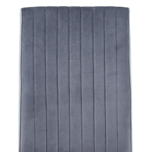 Homeroots Set Of 4 Two Tone Grey And Chrome Dining Chairs  Wood 383965