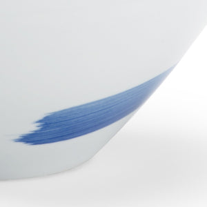 Chelsea House Essex Cobalt Blue Porcelain Bowl 12.75" — Hand-Painted Glossy Centerpiece For Modern & Coastal Decor 384009