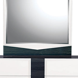 Homeroots White And Grey Dresser With 6 Drawer  Solid Wood 384009