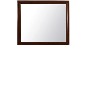 HomeRoots 35" Merlot Framed Accent Mirror – Elegant Design, Premium Quality Glass, Perfect for Any Room Decor 384022