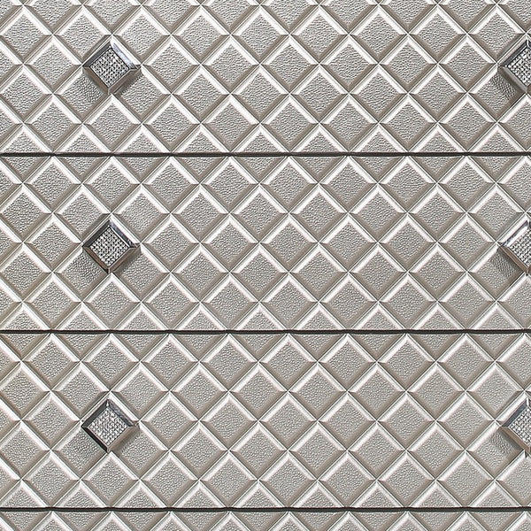 Homeroots Champagne Toned Chest With Tapered Acrylic Legs And 5 Drawers  Solid Wood 384034