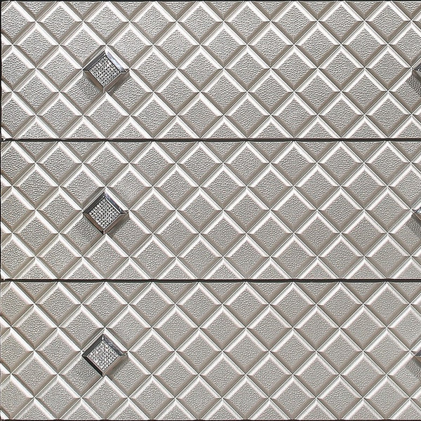 Homeroots Champagne Toned Chest With Tapered Acrylic Legs And 5 Drawers  Solid Wood 384034