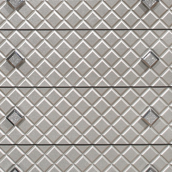 Homeroots Champagne Toned Chest With Tapered Acrylic Legs And 5 Drawers  Solid Wood 384034