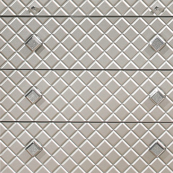 Homeroots Champagne Toned Mirror Frame With A Lovely Mirrored Accents  Wood 384036