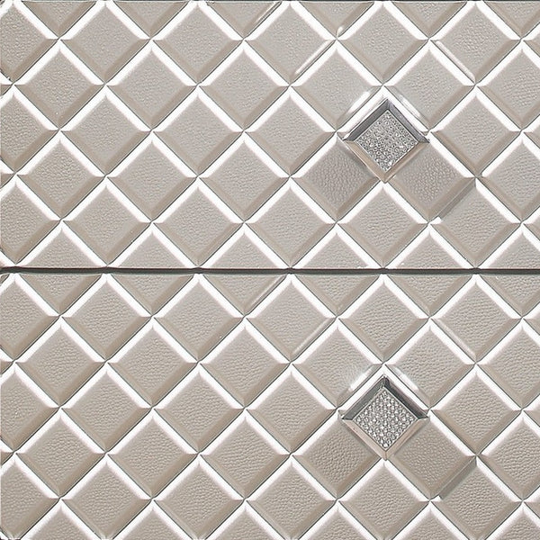 Homeroots Champagne Toned Nightstand With Tapered Acrylic Legs And 2 Drawers   384037