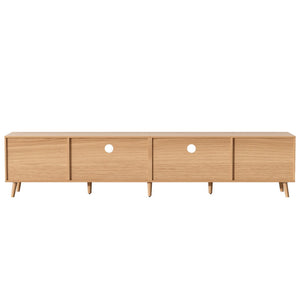 English Elm Rattan Door Media Console with Pine Legs Modern Farmhouse Tv Stand for Large Living Rooms N710P365030P