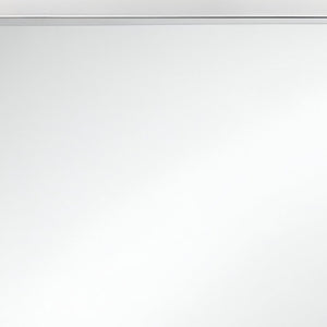 HomeRoots 34" Elegant White Wood Framed Accent Mirror with Beveled Glass - Perfect for Home Decor & Illusion of Space 384056