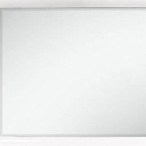 Homeroots 34" White Dresser Wood Mirror  Wood 384056