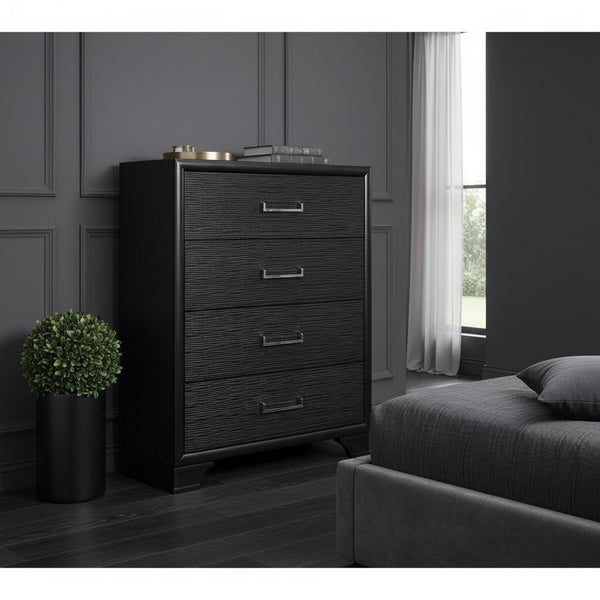 HomeRoots Grey Contemporary Six-Drawer Chest for Stylish Bedroom Storage with Durable Design and Modern Aesthetic 6 384058