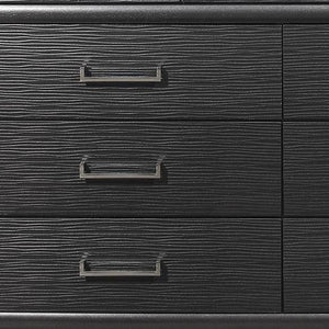 HomeRoots Grey Contemporary Six-Drawer Chest for Stylish Bedroom Storage with Durable Design and Modern Aesthetic 9 384059