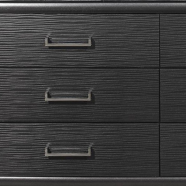 HomeRoots Grey Contemporary Six-Drawer Chest for Stylish Bedroom Storage with Durable Design and Modern Aesthetic 9 384059