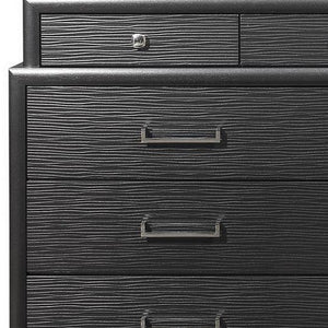 Homeroots 59" Gray Solid Wood Nine Drawer Double Dresser  Solid Wood 384059