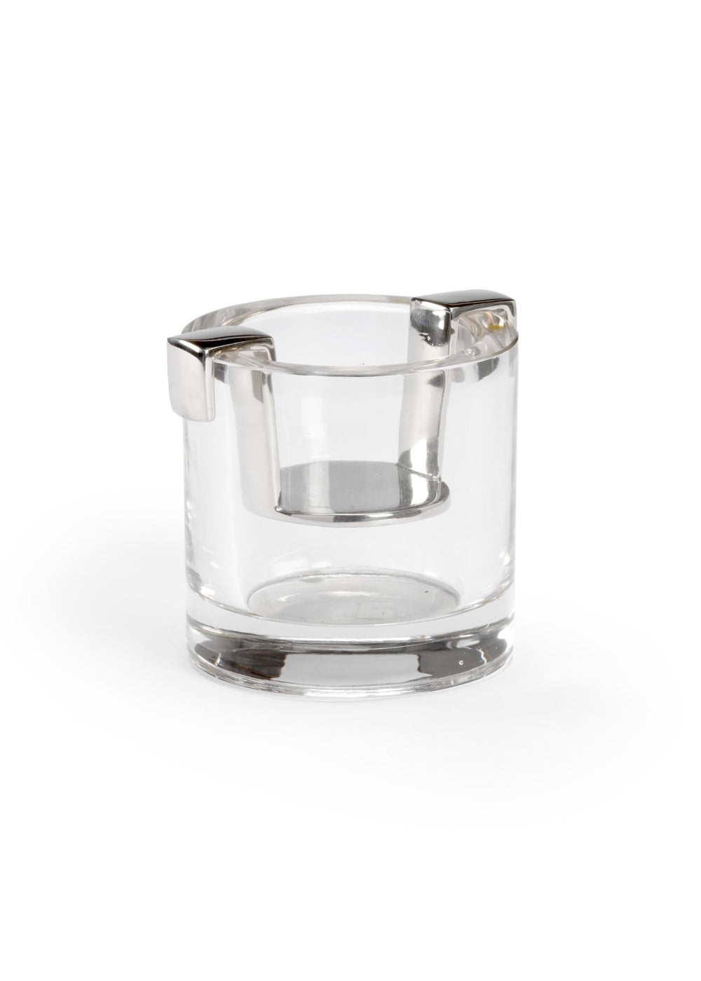 Chelsea House Mulberry Polished Brass Votive Candelstick With Floating Glass Vase — Elegant Centerpiece Lighting Decor 384072