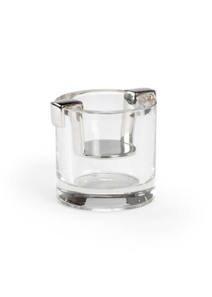 Chelsea House Mulberry Polished Brass Votive Candelstick With Floating Glass Vase — Elegant Centerpiece Lighting Decor 384072