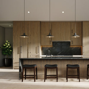 HomeRoots 26" Stylish Black and Espresso Backless Bar Chair with Faux Leather Seat - Perfect for Modern Spaces! 384140