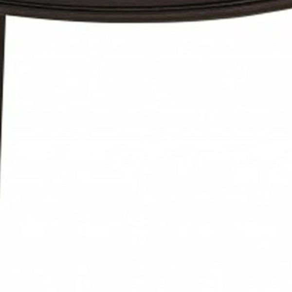 HomeRoots 26" Dark Red Faux Leather Backless Bar Chair - Solid Wood Espresso Frame for Elegant Counter Seating 384142