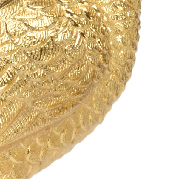 Chelsea House Brass Polished Peacock Figurine Pair — 17" H X 24" W Luminous Mantel Sculptures For Elegant DéCor 384144