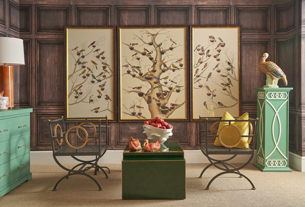 Chelsea House Whiston Hand-Finished Antique White Ceramic Bowl With Sculptural Wave Motif — 19" Wide Centerpiece 384158