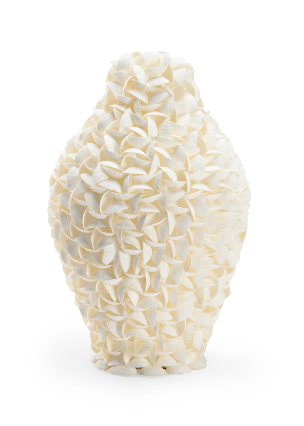 Chelsea House Shelled Arca Shell Decorative Urn 18"H X12" Coastal Mantel Accent — Hand-Applied Textured Seaside Artifacts 384172