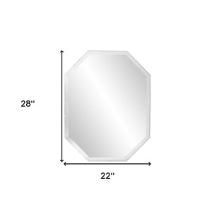 Homeroots 28" Mirror Framed Accent Mirror  Glass 384185