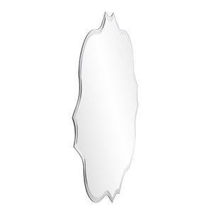 Homeroots 36" Quatrefoil Unframed Accent Mirror  Glass 384186