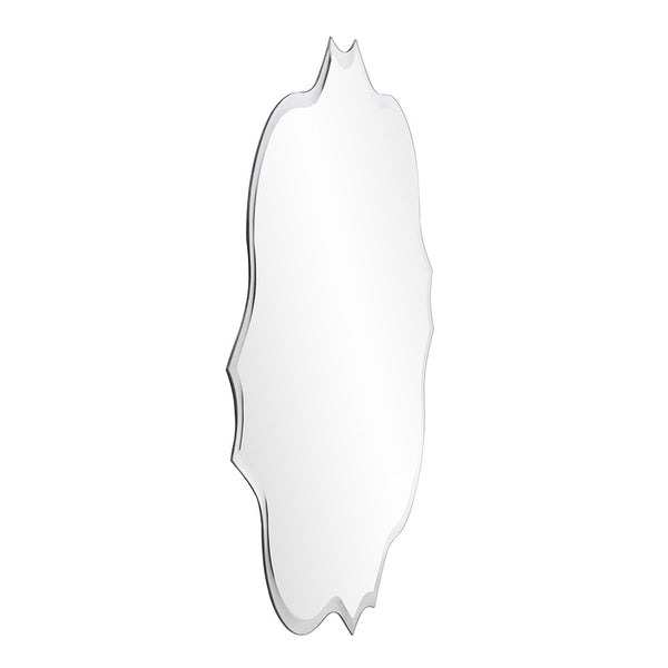 Homeroots 36" Quatrefoil Unframed Accent Mirror  Glass 384186