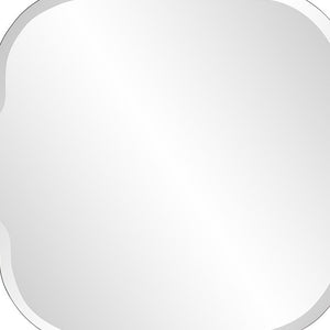 Homeroots 36" Quatrefoil Unframed Accent Mirror  Glass 384186