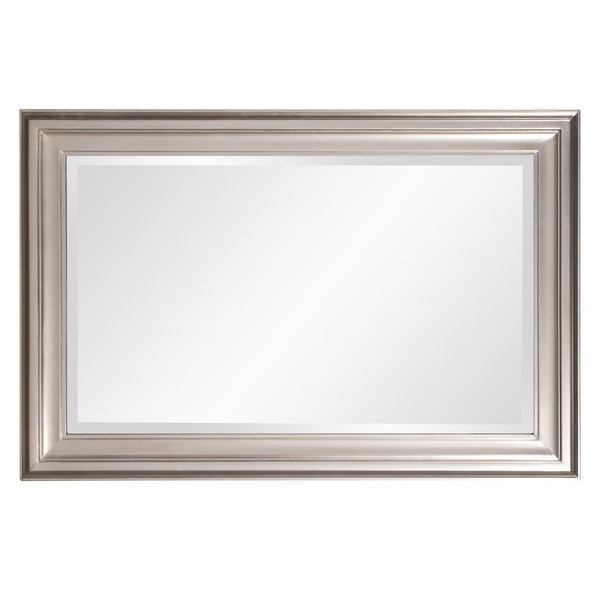 Homeroots 33" Silver Framed Accent Mirror  Wood 384188