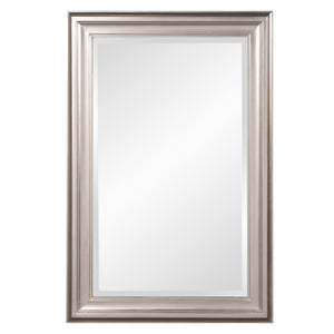 Homeroots 33" Silver Framed Accent Mirror  Wood 384188