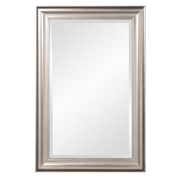 Homeroots 33" Silver Framed Accent Mirror  Wood 384188