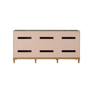 Chelsea House Avery Hand-Finished Raffia Console Table By Claire Bell, Weathered Gray Wood Trim, Coastal Texture 384196