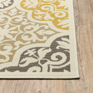 HomeRoots 8' Timeless Gray and Ivory Moroccan Area Rug – Durable, Stylish, Ideal for Indoor & Outdoor Spaces 9'x13' 384196
