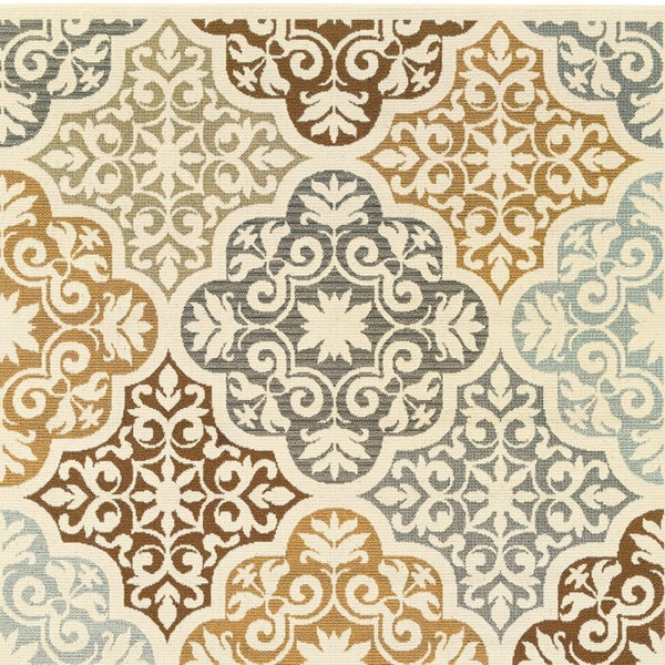 HomeRoots 8' Timeless Gray and Ivory Moroccan Area Rug – Durable, Stylish, Ideal for Indoor & Outdoor Spaces 9'x13' 384196