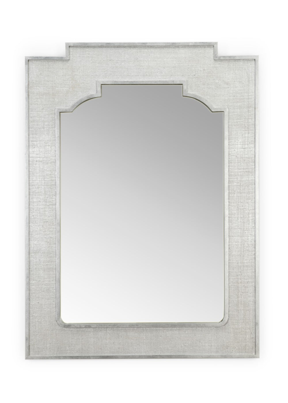 Chelsea House Yangon Raffia Mirror By Jamie Merida — 46"X34" Silver-Trimmed Natural Frame For Coastal & Boho Spaces 384227