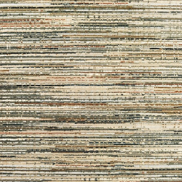 Homeroots 3' X 6' Ivory Sage Abtract Lines Indoor Area Rug Ivory,Gold Polypropylene 384232