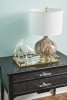 Chelsea House Acrylic Crystal-Handle Tray With Antique Brass Iron Base — Versatile Serving, Display & Vanity Accent 384260