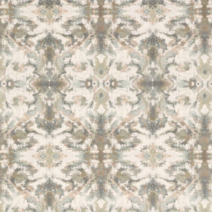 Homeroots 3' X 6' Ivory Gray Abstract Ikat Indoor Area Rug  Polypropylene 384280