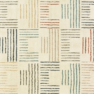 HomeRoots 8' Ivory and Blue Runner Rug - Soft, Durable Design Perfect for Hallways, Kitchens, and Entryways 7'10" x 10' 384297