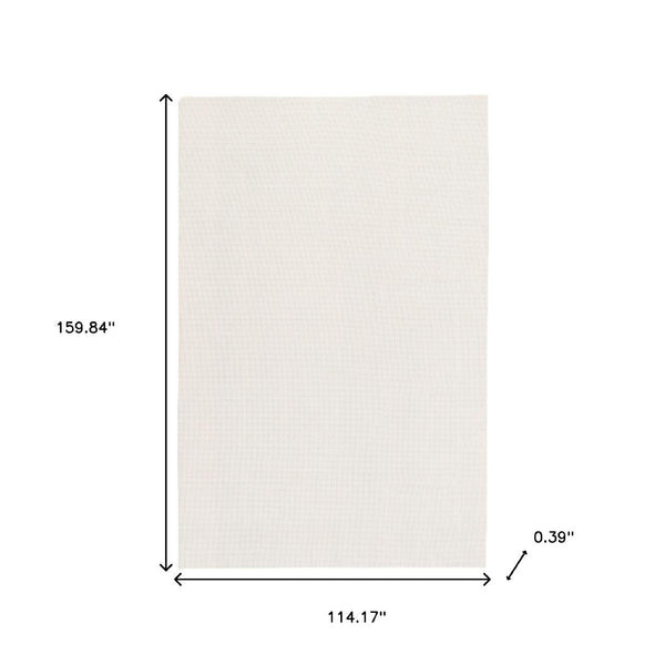 HomeRoots 10' Non-Slip Rug Pad - Durable Beige Cushion for Hard Floors, Enhances Comfort & Protects Rugs 9'6" x 13'4" 384357