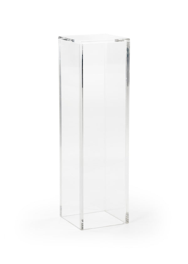 Chelsea House Acrylic Clear Pedestal 42"H X12"W X12"D — Tall Slim Display Stand, Glass-Look Acrylic For Gallery, Retail Events 384394