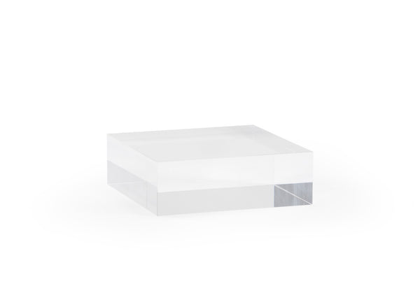 Chelsea House Small Clear Square Plinth 2"X6"X6" — Sleek Acrylic Display Pedestal For Collectibles, Retail & Events 384395