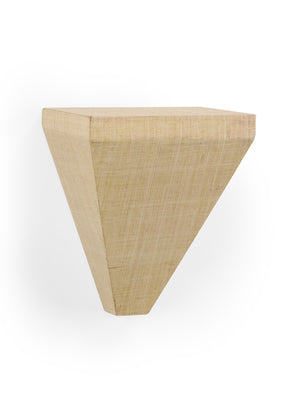 Chelsea House Raffia Handcrafted Wall Bracket In Cream — Natural Raffia Weave, Lightweight 12X10x8in Accent For Boho Rooms 384486