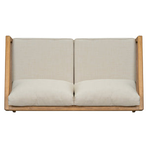 English Elm Christopher Knight Home® - Westin Acacia Wood Loveseat - Stylish Outdoor Seating With Beige Cushions For Patios & Porches N775P239513N