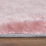 Feizy Rugs 4944550f Indochine Plush Hand-tufted Polyester Shag Rug - Luxurious High Pile For Contemporary Spaces Pink Polyester 4944550fpnk000e04