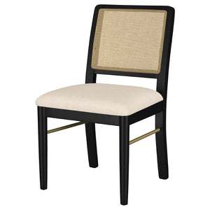 English Elm Benson Handwoven Cane Back Dining Chairs Rubberwood Set of Two Bistro Style B062P466802
