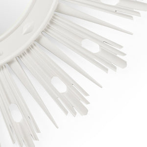 Chelsea House Wasden Mirror White Lacquer Starburst 52.5" Statement Wall Mirror — Mid‑Century Modern Sculptural Focal 384762