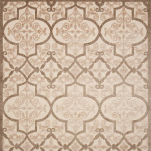 Homeroots 4' Cream Moroccan Area Rug - Stylish Indoor Outdoor Design For Living Spaces, Patios, And More! 4' X 6' Polypropylene 384767