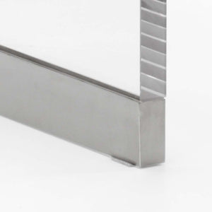 Chelsea House Waterfall Acrylic Coffee Table With Nickel Caps — 1-1/8" Clear Waterfall Edge, Modern Sculptural DéCor 384788