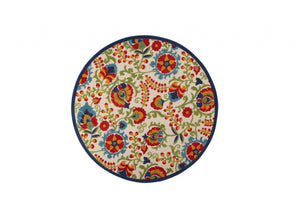 Homeroots 10' Green And Ivory Area Rug - Stylish Indoor Outdoor Decor, Durable, Easy Maintenance, Versatile Design 8' Round Area Rug Polypropylene 384804