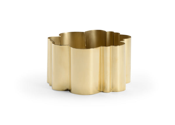 Chelsea House Cloud Cloud Bowl — Sculptural Matte & Polished Brass Decorative Accent For Consoles, Tables, Shelves, Vignettes 384822